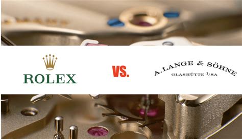 rolex vs lange sohne|A. Lange & Söhne vs Rolex .